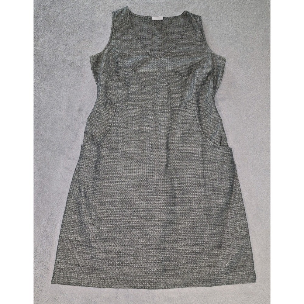 Columbia Medium Women's Gray Summer Chill Casual Shift Dress w/ Pockets